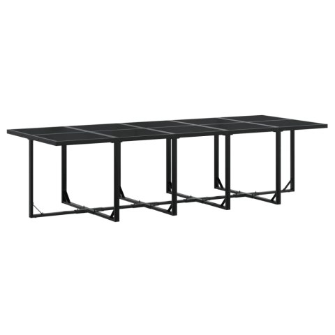 VidaXL 15-cz. zestaw mebli ogrodowych z poduszkami, czarny, rattan PE VidaXL 15-cz. zestaw mebli ogrodowych z poduszkami, czarny, rattan PE