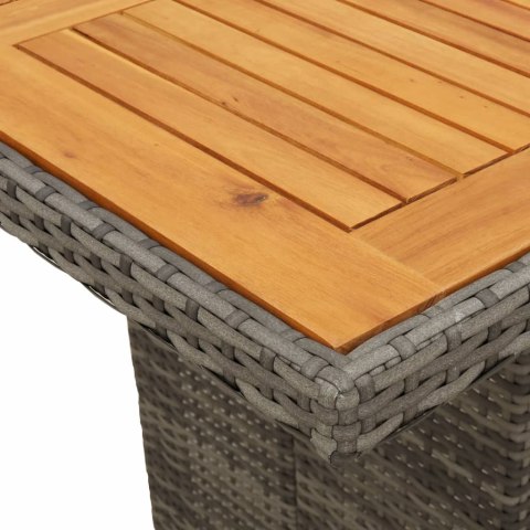 VidaXL 11-cz. zestaw mebli do ogrodu, z poduszkami, szary rattan PE VidaXL 11-cz. zestaw mebli do ogrodu, z poduszkami, szary rattan PE