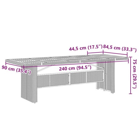 VidaXL 11-cz. zestaw mebli do ogrodu, z poduszkami, szary rattan PE VidaXL 11-cz. zestaw mebli do ogrodu, z poduszkami, szary rattan PE