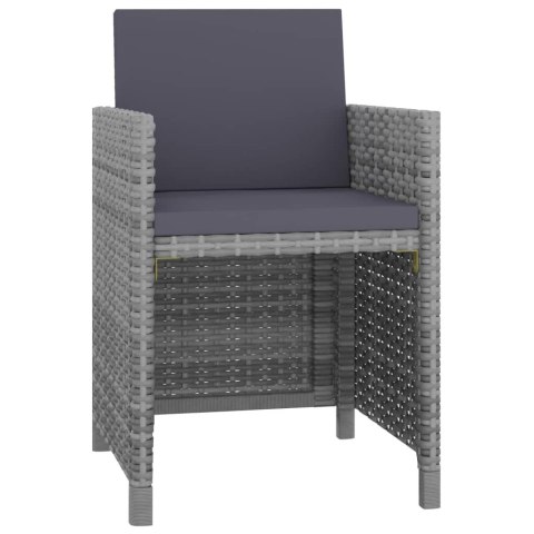 VidaXL 13-cz. zestaw mebli do ogrodu z poduszkami, rattan PE, antracyt VidaXL 13-cz. zestaw mebli do ogrodu z poduszkami, rattan PE, antracyt