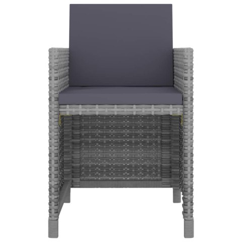 VidaXL 13-cz. zestaw mebli do ogrodu z poduszkami, rattan PE, antracyt VidaXL 13-cz. zestaw mebli do ogrodu z poduszkami, rattan PE, antracyt