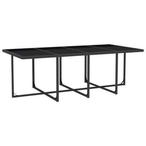 VidaXL 13-cz. zestaw mebli ogrodowych z poduszkami, rattan PE, czarny VidaXL 13-cz. zestaw mebli ogrodowych z poduszkami, rattan PE, czarny