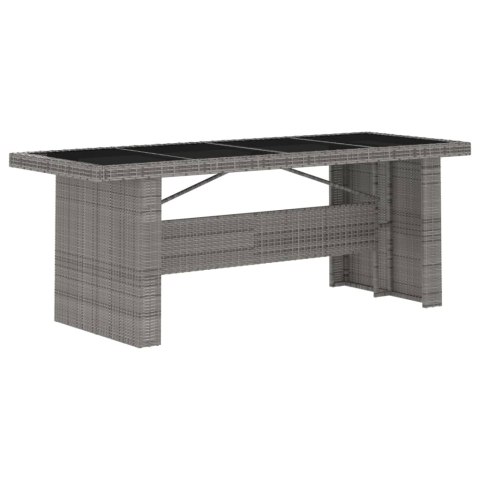 VidaXL 7-cz. zestaw mebli ogrodowych z poduszkami, rattan PE, szary VidaXL 7-cz. zestaw mebli ogrodowych z poduszkami, rattan PE, szary