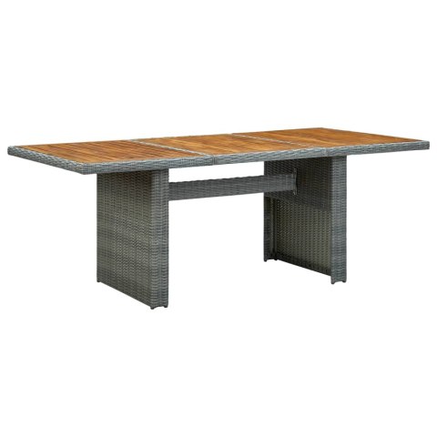 VidaXL 9-cz. zestaw mebli ogrodowych, poduszki, rattan PE, jasnoszary VidaXL 9-cz. zestaw mebli ogrodowych, poduszki, rattan PE, jasnoszary