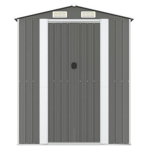 VidaXL Szopa ogrodowa, jasnoszara, 192x1021x223 cm, stal galwanizowana VidaXL Szopa ogrodowa, jasnoszara, 192x1021x223 cm, stal galwanizowana