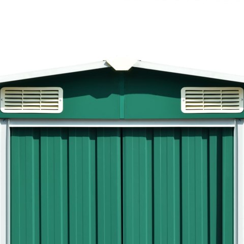 VidaXL Szopa ogrodowa, zielona, 257x990x181 cm, stal galwanizowana VidaXL Szopa ogrodowa, zielona, 257x990x181 cm, stal galwanizowana