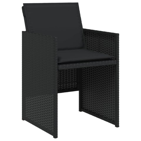 VidaXL 13-cz. zestaw mebli do ogrodu, poduszki, czarny, rattan PE VidaXL 13-cz. zestaw mebli do ogrodu, poduszki, czarny, rattan PE