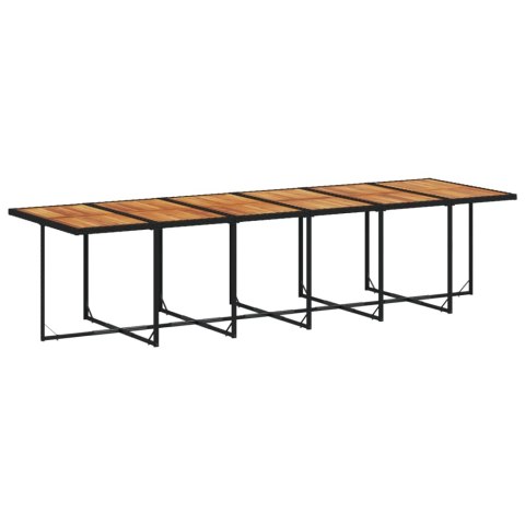 VidaXL 17-cz. zestaw mebli ogrodowych z poduszkami, czarny, rattan PE VidaXL 17-cz. zestaw mebli ogrodowych z poduszkami, czarny, rattan PE