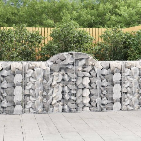 VidaXL Kosze gabionowe, 18 szt, 200x50x100/120cm, galwanizowane żelazo VidaXL Kosze gabionowe, 18 szt, 200x50x100/120cm, galwanizowane żelazo