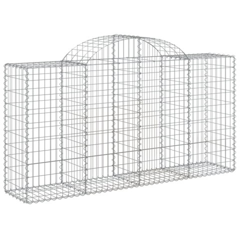 VidaXL Kosze gabionowe, 18 szt, 200x50x100/120cm, galwanizowane żelazo VidaXL Kosze gabionowe, 18 szt, 200x50x100/120cm, galwanizowane żelazo