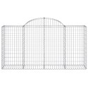 VidaXL Kosze gabionowe, 18 szt, 200x50x100/120cm, galwanizowane żelazo