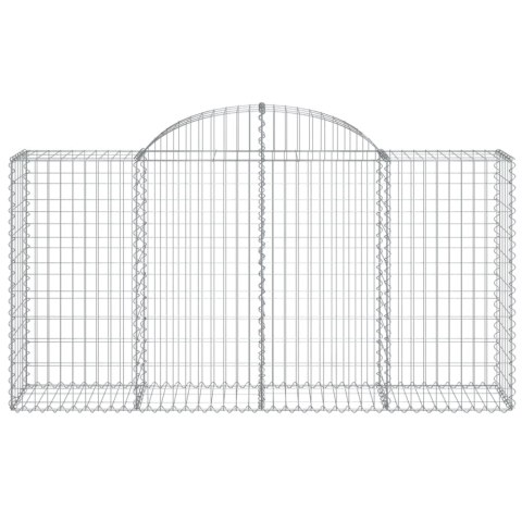 VidaXL Kosze gabionowe, 18 szt, 200x50x100/120cm, galwanizowane żelazo VidaXL Kosze gabionowe, 18 szt, 200x50x100/120cm, galwanizowane żelazo