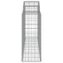 VidaXL Kosze gabionowe, 18 szt, 200x50x100/120cm, galwanizowane żelazo