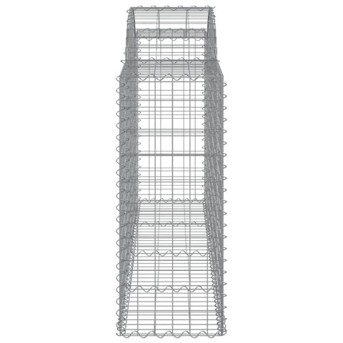 VidaXL Kosze gabionowe, 18 szt, 200x50x100/120cm, galwanizowane żelazo VidaXL Kosze gabionowe, 18 szt, 200x50x100/120cm, galwanizowane żelazo