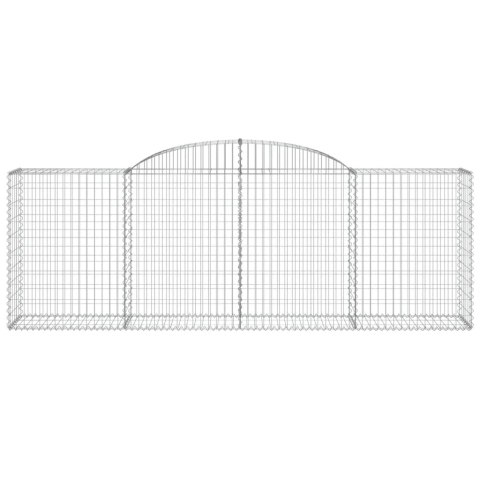 VidaXL Kosze gabionowe, 9 szt, 300x50x100/120 cm, galwanizowane żelazo VidaXL Kosze gabionowe, 9 szt, 300x50x100/120 cm, galwanizowane żelazo