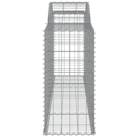 VidaXL Kosze gabionowe, 9 szt, 300x50x100/120 cm, galwanizowane żelazo VidaXL Kosze gabionowe, 9 szt, 300x50x100/120 cm, galwanizowane żelazo