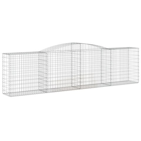 VidaXL Kosze gabionowe, 9 szt, 400x50x100/120 cm, galwanizowane żelazo VidaXL Kosze gabionowe, 9 szt, 400x50x100/120 cm, galwanizowane żelazo