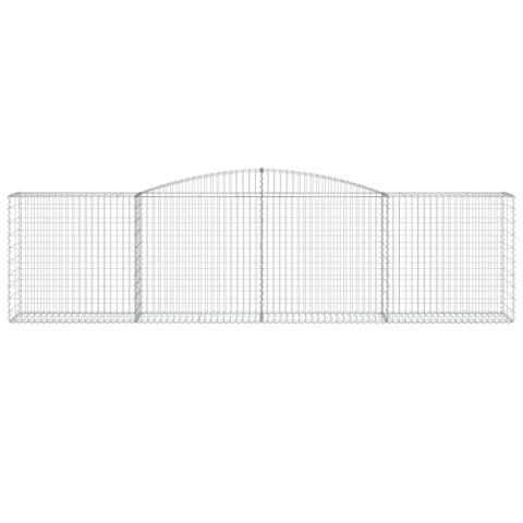 VidaXL Kosze gabionowe, 9 szt, 400x50x100/120 cm, galwanizowane żelazo VidaXL Kosze gabionowe, 9 szt, 400x50x100/120 cm, galwanizowane żelazo