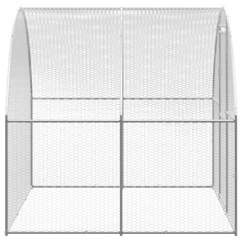 VidaXL Klatka zewnętrzna dla kurcząt, 3x24x2 m, stal galwanizowana VidaXL Klatka zewnętrzna dla kurcząt, 3x24x2 m, stal galwanizowana