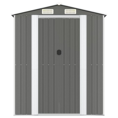 VidaXL Szopa ogrodowa, jasnoszara,192x938x223 cm, stal galwanizowana VidaXL Szopa ogrodowa, jasnoszara,192x938x223 cm, stal galwanizowana