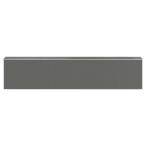 VidaXL Szopa ogrodowa, jasnoszara,192x938x223 cm, stal galwanizowana VidaXL Szopa ogrodowa, jasnoszara,192x938x223 cm, stal galwanizowana