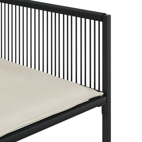 VidaXL 11-cz. zestaw mebli do ogrodu, z poduszkami, czarny rattan PE VidaXL 11-cz. zestaw mebli do ogrodu, z poduszkami, czarny rattan PE