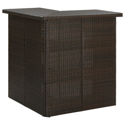 VidaXL 16-cz. zestaw barowy do ogrodu, z poduszkami, brązowy rattan PE VidaXL 16-cz. zestaw barowy do ogrodu, z poduszkami, brązowy rattan PE
