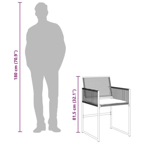 VidaXL 17-cz. zestaw mebli ogrodowych z poduszkami, czarny, rattan PE VidaXL 17-cz. zestaw mebli ogrodowych z poduszkami, czarny, rattan PE