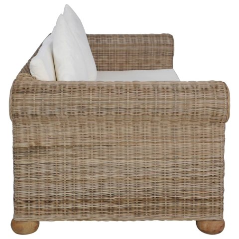 VidaXL 2-częściowy zestaw wypoczynkowy z poduszkami, naturalny rattan VidaXL 2-częściowy zestaw wypoczynkowy z poduszkami, naturalny rattan