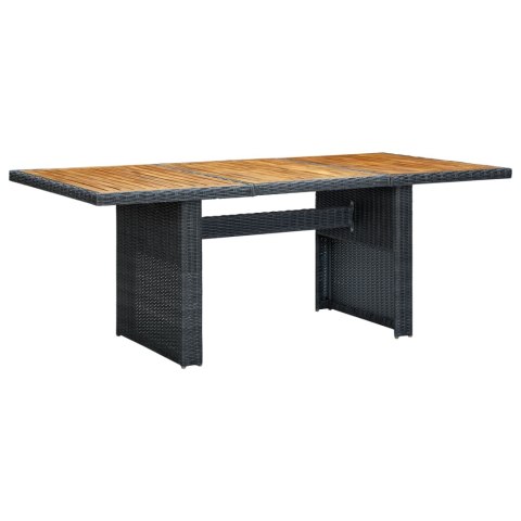 VidaXL 9-cz. zestaw mebli ogrodowych, poduszki, rattan PE, ciemnoszary VidaXL 9-cz. zestaw mebli ogrodowych, poduszki, rattan PE, ciemnoszary