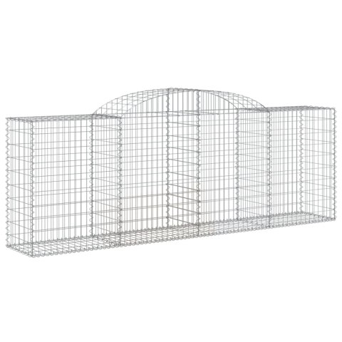 VidaXL Kosze gabionowe, 15 szt, 300x50x100/120cm, galwanizowane żelazo VidaXL Kosze gabionowe, 15 szt, 300x50x100/120cm, galwanizowane żelazo
