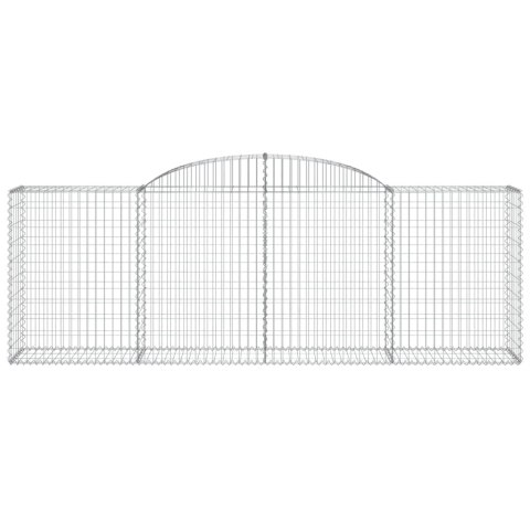 VidaXL Kosze gabionowe, 15 szt, 300x50x100/120cm, galwanizowane żelazo VidaXL Kosze gabionowe, 15 szt, 300x50x100/120cm, galwanizowane żelazo