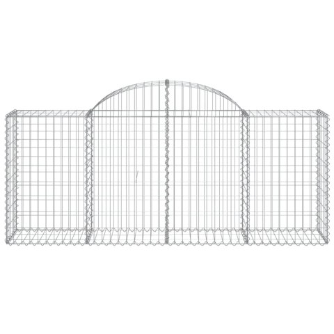 VidaXL Kosze gabionowe, 18 szt, 200x50x80/100 cm, galwanizowane żelazo VidaXL Kosze gabionowe, 18 szt, 200x50x80/100 cm, galwanizowane żelazo