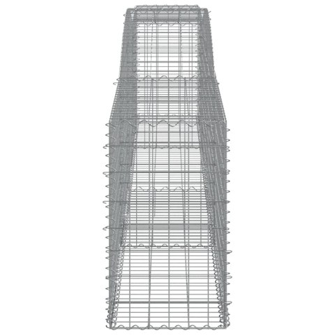 VidaXL Kosze gabionowe, 9 szt, 400x50x80/100 cm, galwanizowane żelazo VidaXL Kosze gabionowe, 9 szt, 400x50x80/100 cm, galwanizowane żelazo