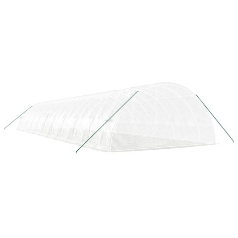 VidaXL Szklarnia ze stalową ramą, biała, 120 m², 20x6x2,85 m VidaXL Szklarnia ze stalową ramą, biała, 120 m², 20x6x2,85 m