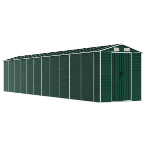 VidaXL Szopa ogrodowa, zielona, 191x980x198 cm, stal galwanizowana VidaXL Szopa ogrodowa, zielona, 191x980x198 cm, stal galwanizowana