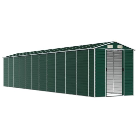 VidaXL Szopa ogrodowa, zielona, 191x980x198 cm, stal galwanizowana VidaXL Szopa ogrodowa, zielona, 191x980x198 cm, stal galwanizowana