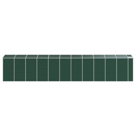VidaXL Szopa ogrodowa, zielona, 191x980x198 cm, stal galwanizowana VidaXL Szopa ogrodowa, zielona, 191x980x198 cm, stal galwanizowana