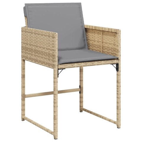 VidaXL 13-cz zestaw mebli do ogrodu, poduszki, mieszany beż, rattan PE VidaXL 13-cz zestaw mebli do ogrodu, poduszki, mieszany beż, rattan PE