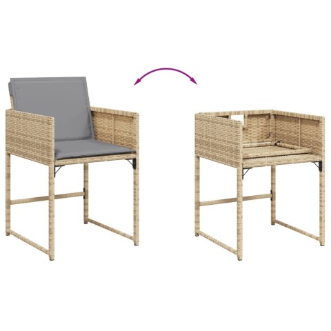 VidaXL 13-cz zestaw mebli do ogrodu, poduszki, mieszany beż, rattan PE VidaXL 13-cz zestaw mebli do ogrodu, poduszki, mieszany beż, rattan PE