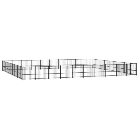 VidaXL Kojec dla psa na zewnątrz, stalowy, 84,68 m² VidaXL Kojec dla psa na zewnątrz, stalowy, 84,68 m²
