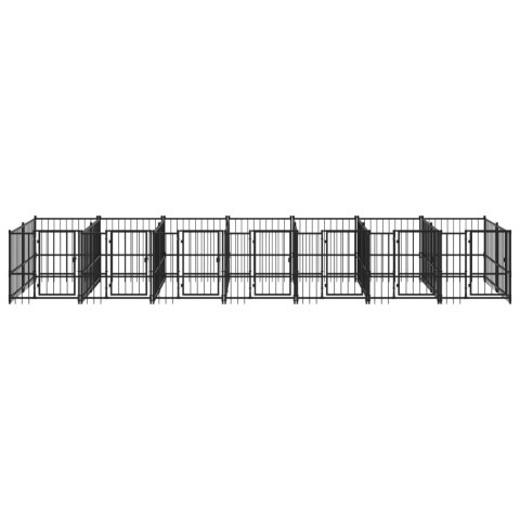 VidaXL Kojec zewnętrzny dla psa, stalowy, 13,14 m² VidaXL Kojec zewnętrzny dla psa, stalowy, 13,14 m²