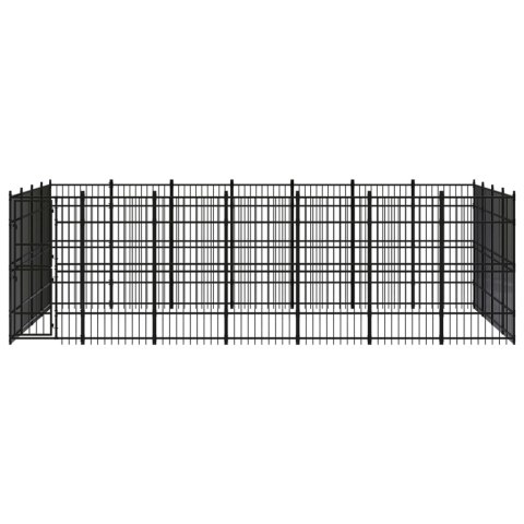 VidaXL Kojec zewnętrzny dla psa, stalowy, 25,8 m² VidaXL Kojec zewnętrzny dla psa, stalowy, 25,8 m²