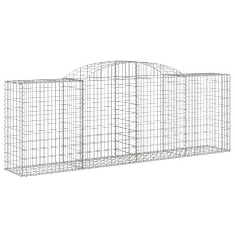 VidaXL Kosze gabionowe, 10 szt, 300x50x100/120cm, galwanizowane żelazo VidaXL Kosze gabionowe, 10 szt, 300x50x100/120cm, galwanizowane żelazo