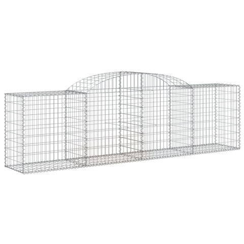 VidaXL Kosze gabionowe, 10 szt, 300x50x80/100 cm, galwanizowane żelazo VidaXL Kosze gabionowe, 10 szt, 300x50x80/100 cm, galwanizowane żelazo