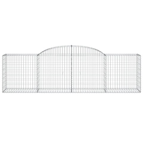 VidaXL Kosze gabionowe, 10 szt, 300x50x80/100 cm, galwanizowane żelazo VidaXL Kosze gabionowe, 10 szt, 300x50x80/100 cm, galwanizowane żelazo