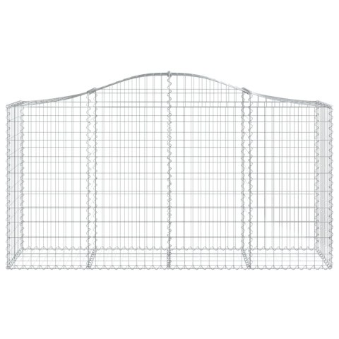 VidaXL Kosze gabionowe, 14 szt, 200x50x100/120cm, galwanizowane żelazo VidaXL Kosze gabionowe, 14 szt, 200x50x100/120cm, galwanizowane żelazo