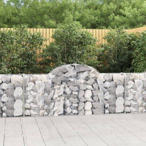 VidaXL Kosze gabionowe, 18 szt, 200x30x80/100 cm, galwanizowane żelazo VidaXL Kosze gabionowe, 18 szt, 200x30x80/100 cm, galwanizowane żelazo