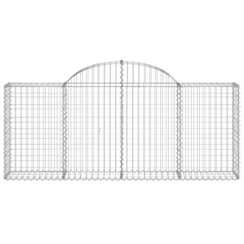 VidaXL Kosze gabionowe, 18 szt, 200x30x80/100 cm, galwanizowane żelazo VidaXL Kosze gabionowe, 18 szt, 200x30x80/100 cm, galwanizowane żelazo
