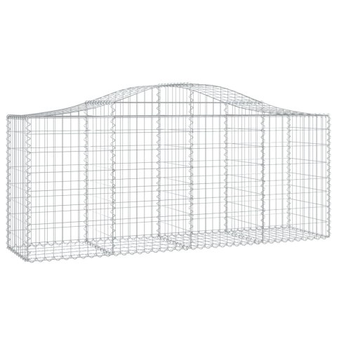 VidaXL Kosze gabionowe, 18 szt, 200x50x80/100 cm, galwanizowane żelazo VidaXL Kosze gabionowe, 18 szt, 200x50x80/100 cm, galwanizowane żelazo